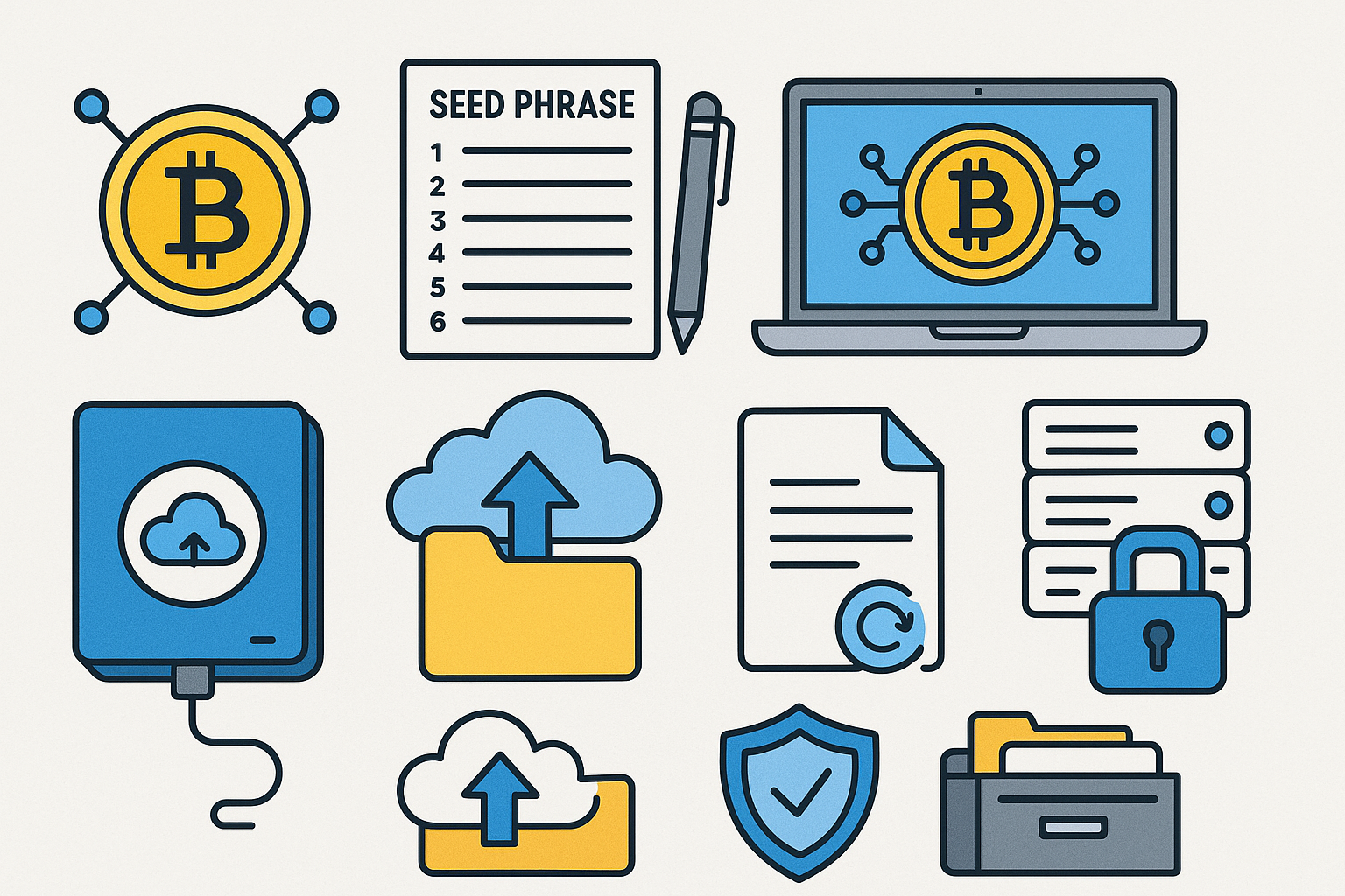 암호화폐 복구 문구 이미지