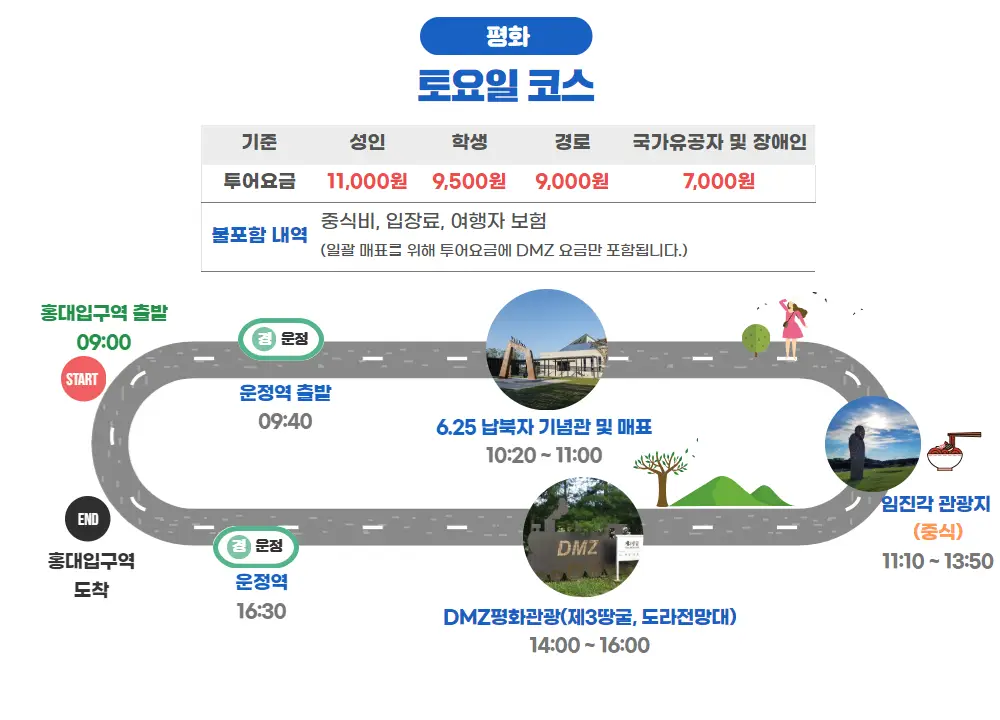 파주 시티투어 버스 토요일