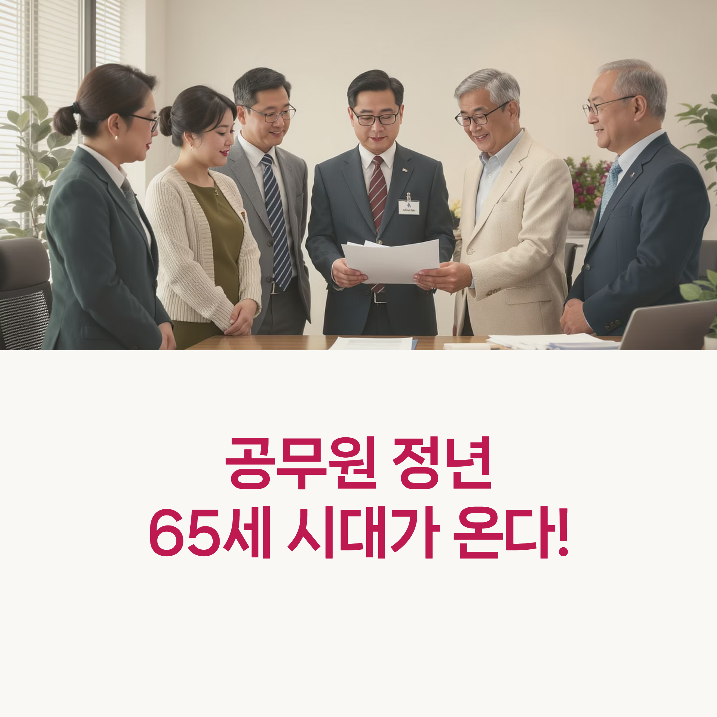 2025년 공무원 정년연장 시행시기 및 65세 정년제도 변화