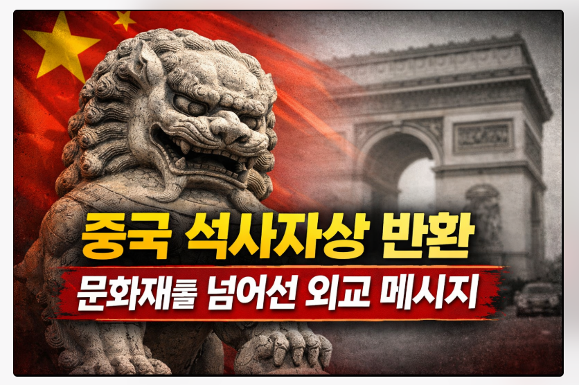 석사자상 반환