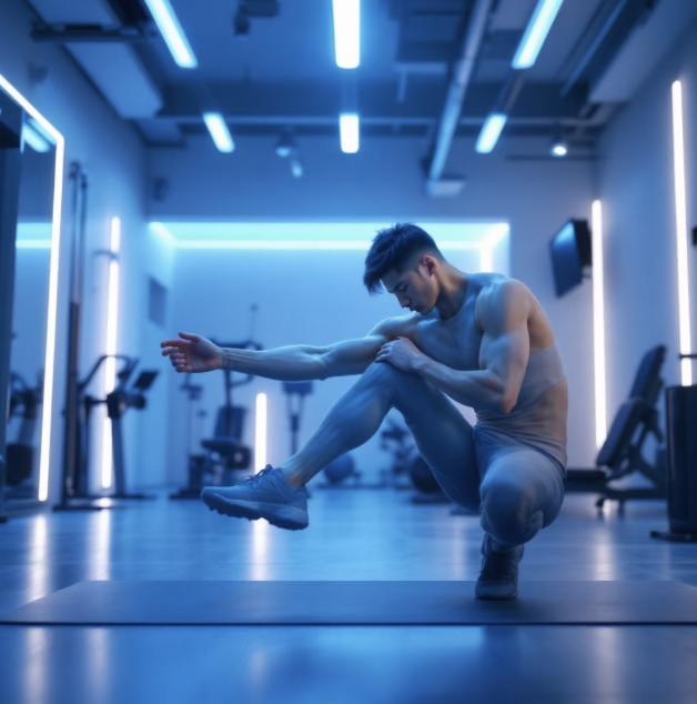 허벅지 경련, 상황에 맞는 스트레칭