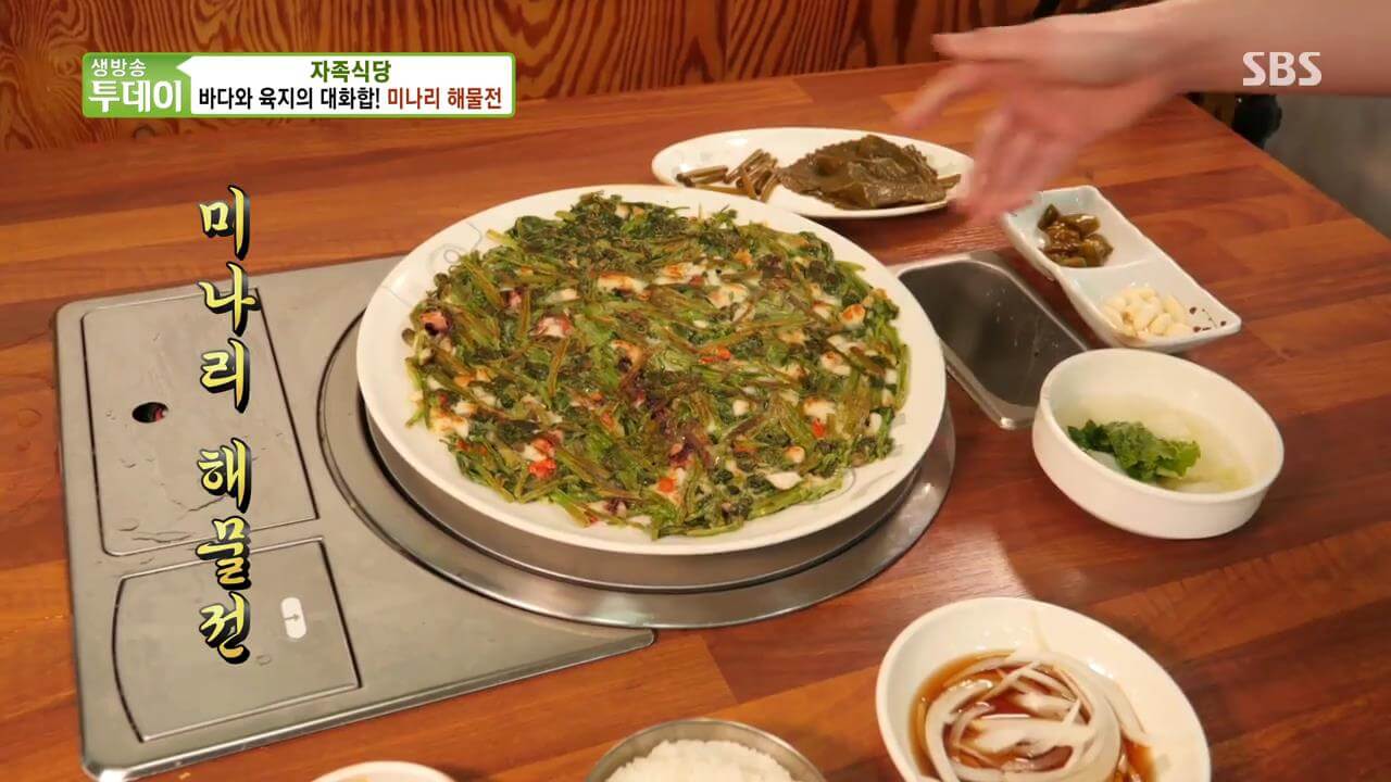 살맛나는오늘 자족미나리 미나리해물전