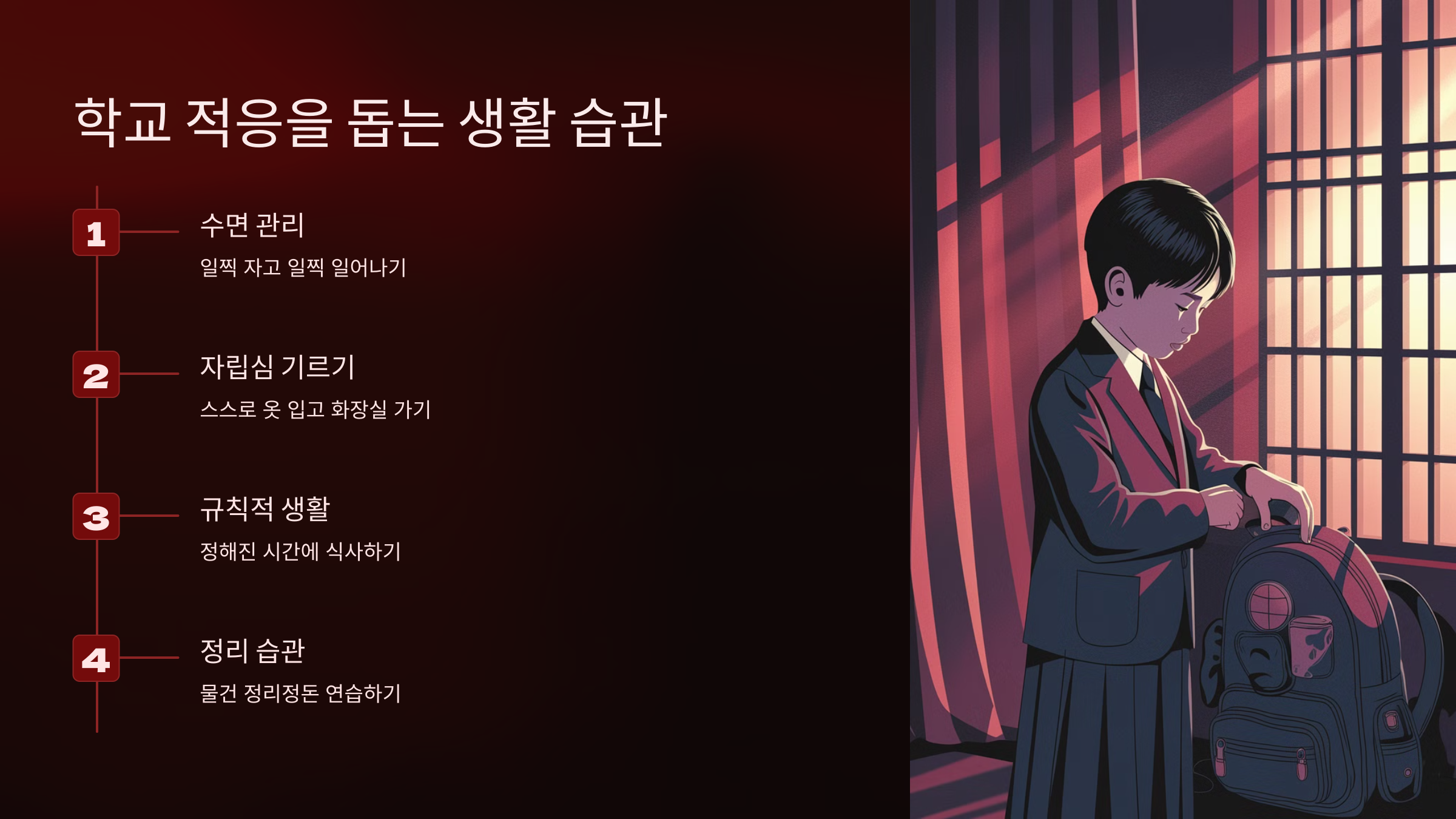 입학 준비 체크리스트