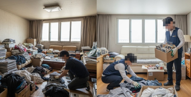 홍천 고독사청소중