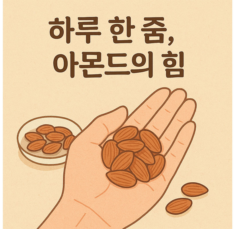 AI가 만들어준 하루 한줌 아몬드의 힘