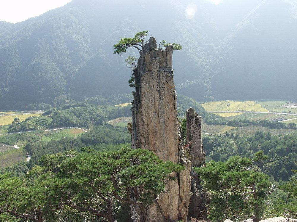 황장산 등산코스 지도