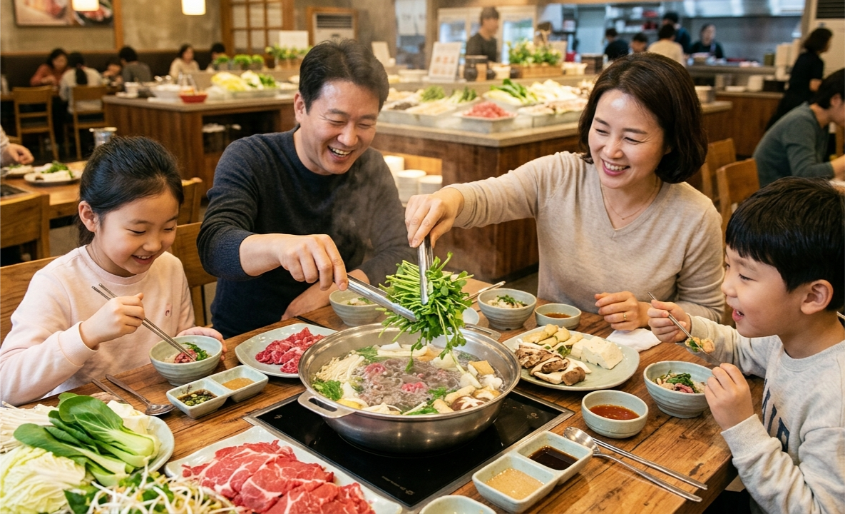 샤브샤브로 먹는 미나리