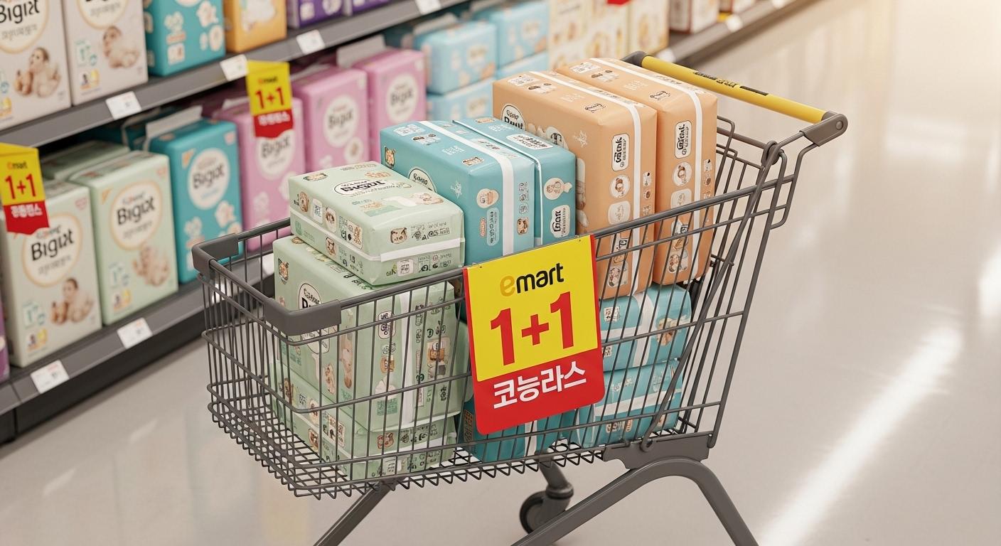 이마트 기저귀 1+1