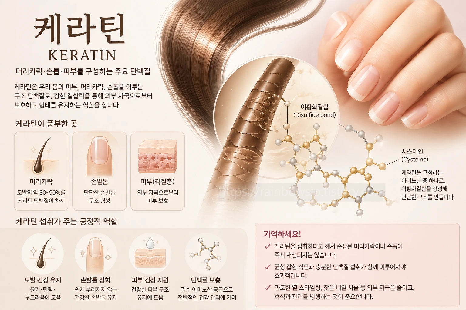 손톱관리 머릿결관리 피부관리