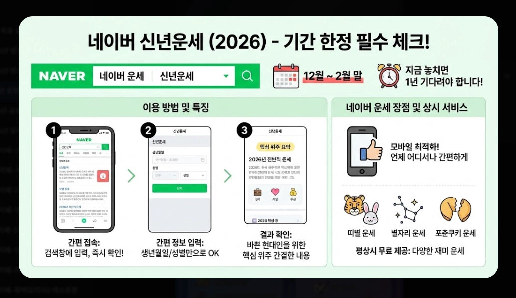 병오년 토정비결 무료 운세 보는곳 BEST 8