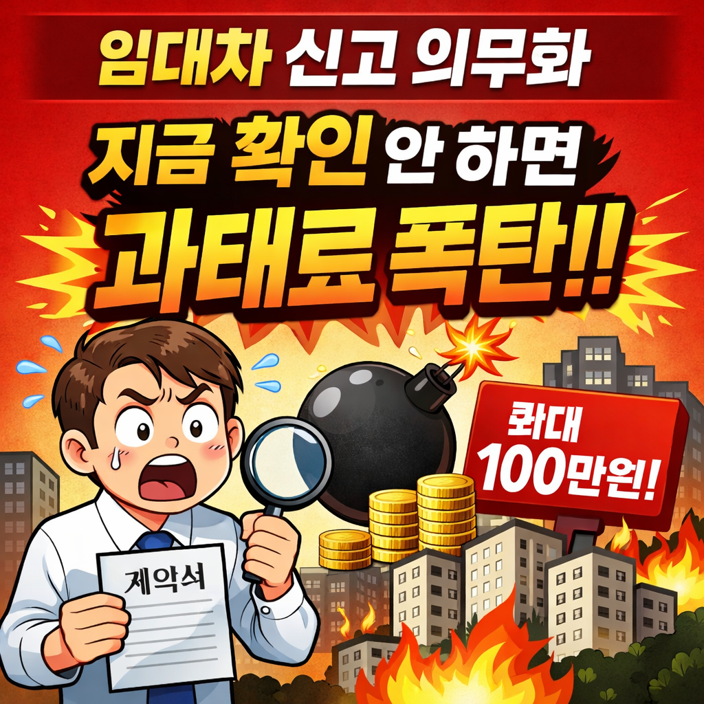 임대차 신고 의무화 이렇게 안 하면 과태료 100만원! 전&middot;월세 계약자 필독