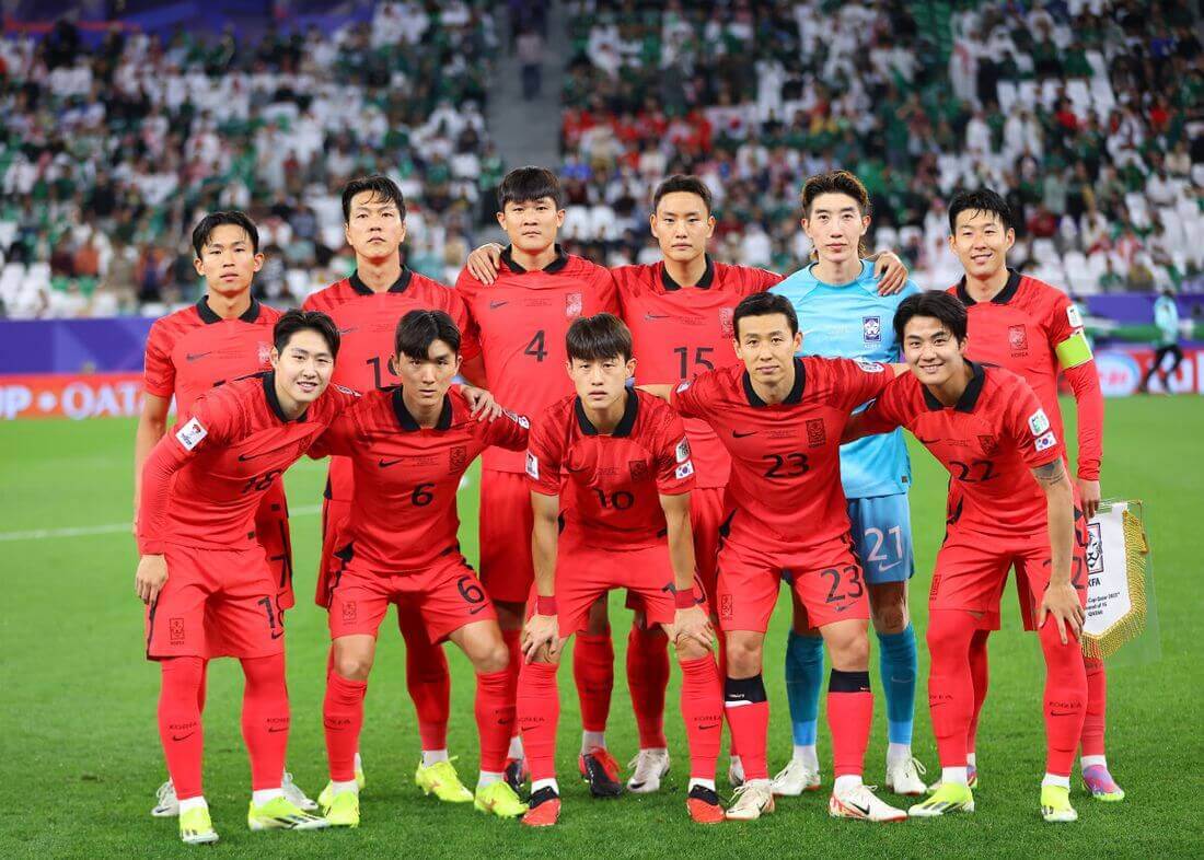 한국 대 사우디 축구 한국 국가대표 선수들