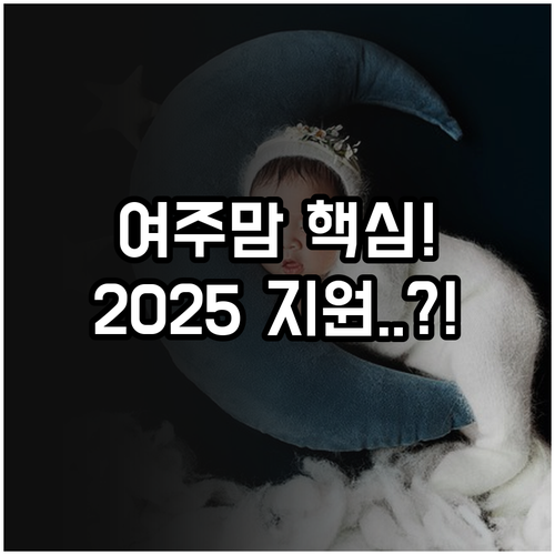 2025 여주시 모든 임산부 지원 산..