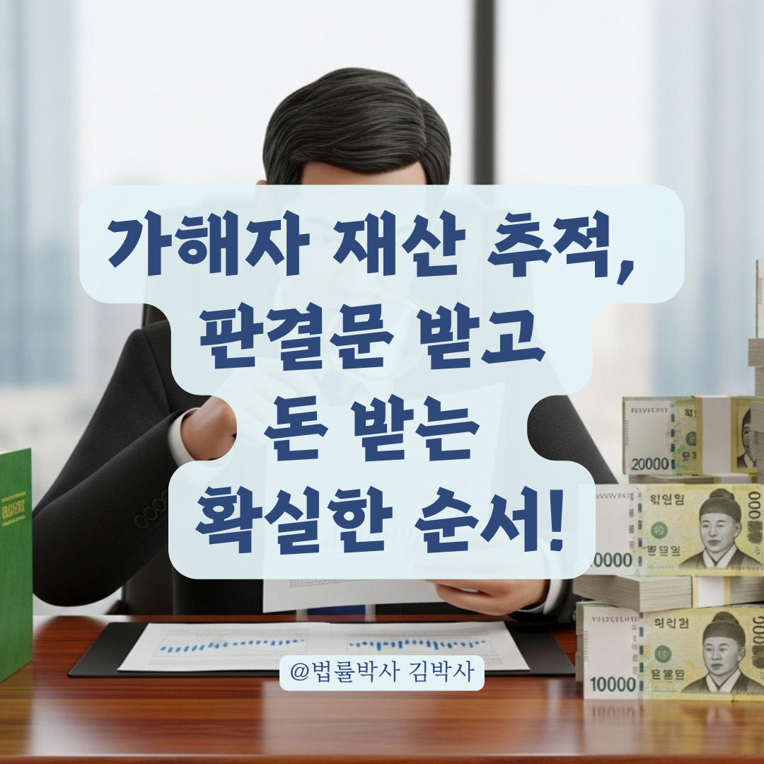 돈 없다는 가해자 대응책, 민사 판결문으로 재산 추적하는 단계 정리!