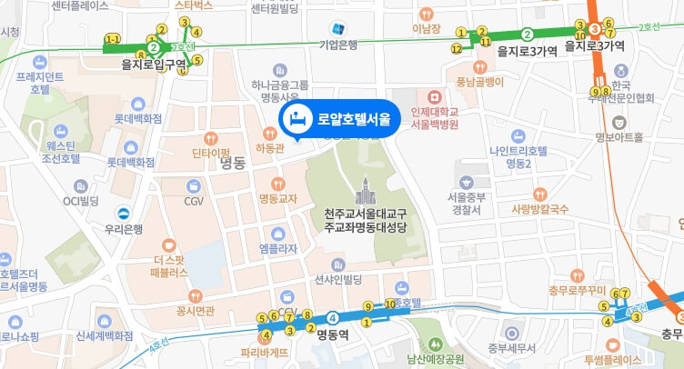 로얄호텔서울-지도