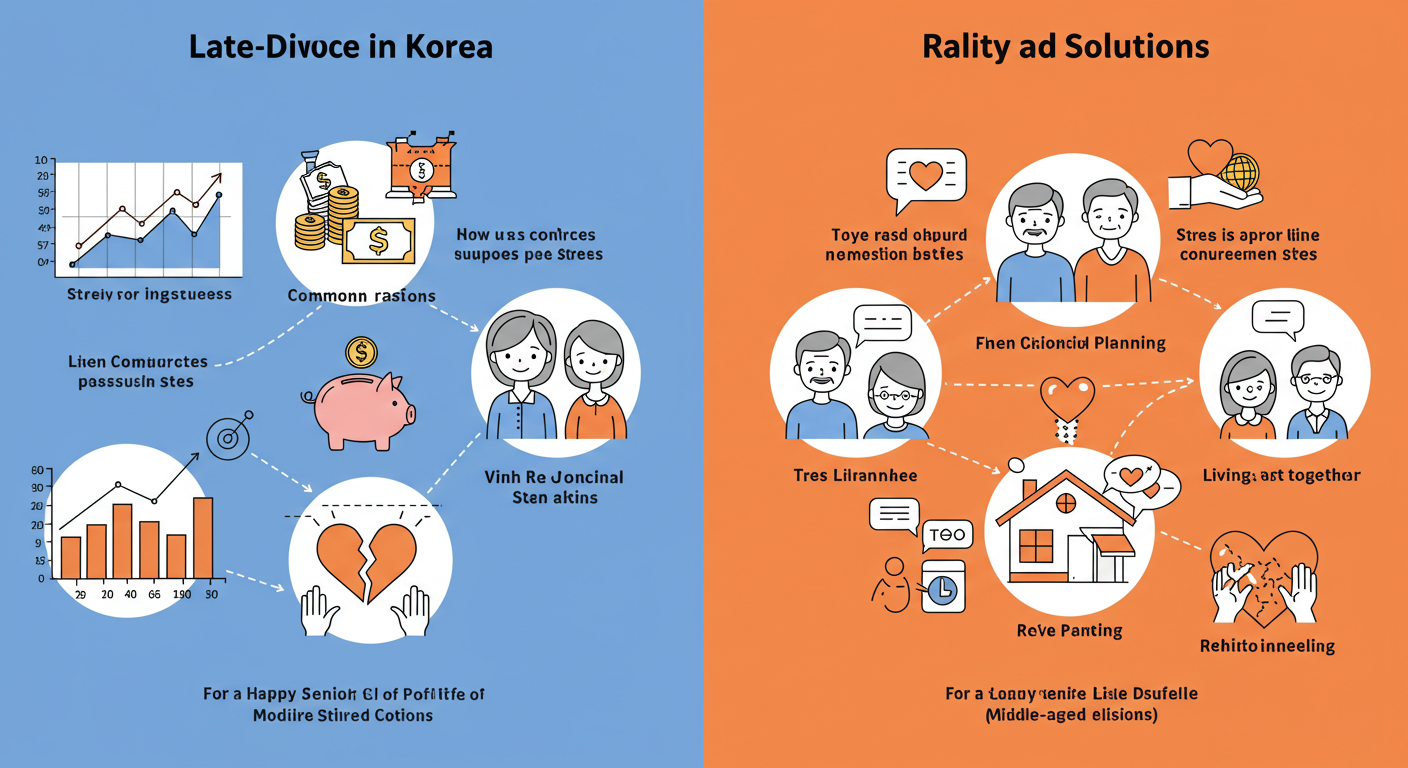 황혼 이혼 실태 관련 그림