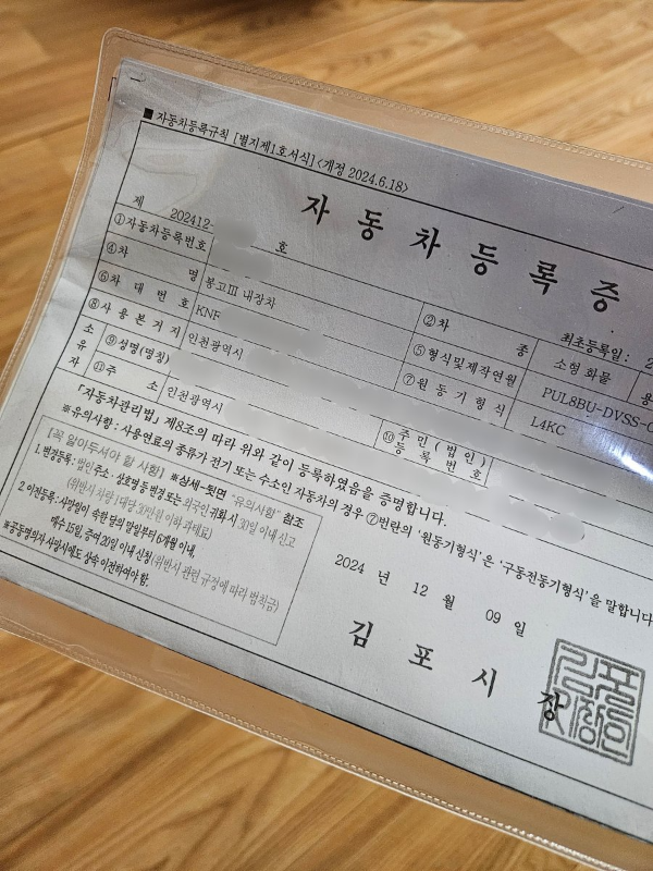 허가신청시 필요서류