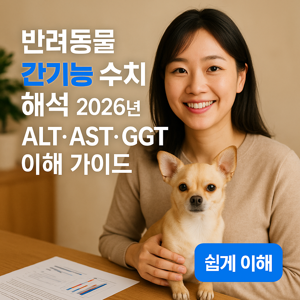 반려동물 간기능 수치 해석 2026년 | ALT·AST·GGT 이해 가이드