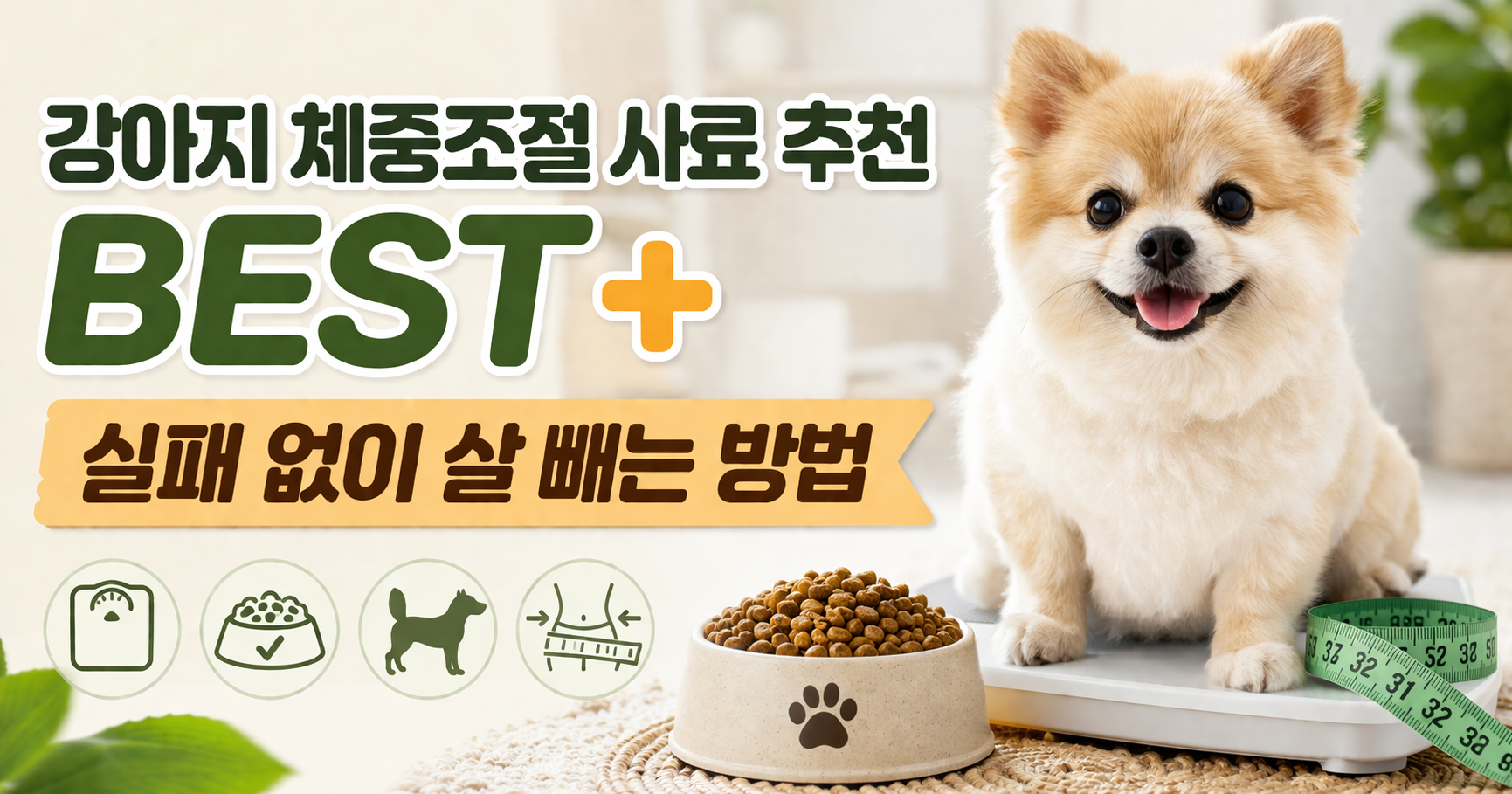강아지 체중조절 사료