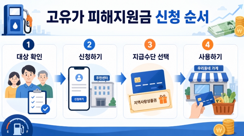 고유가 피해지원금신청 방법 총정리!