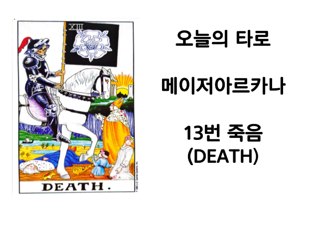 메이저 아르카나 13번 죽음(DEATH) 타로카드해석