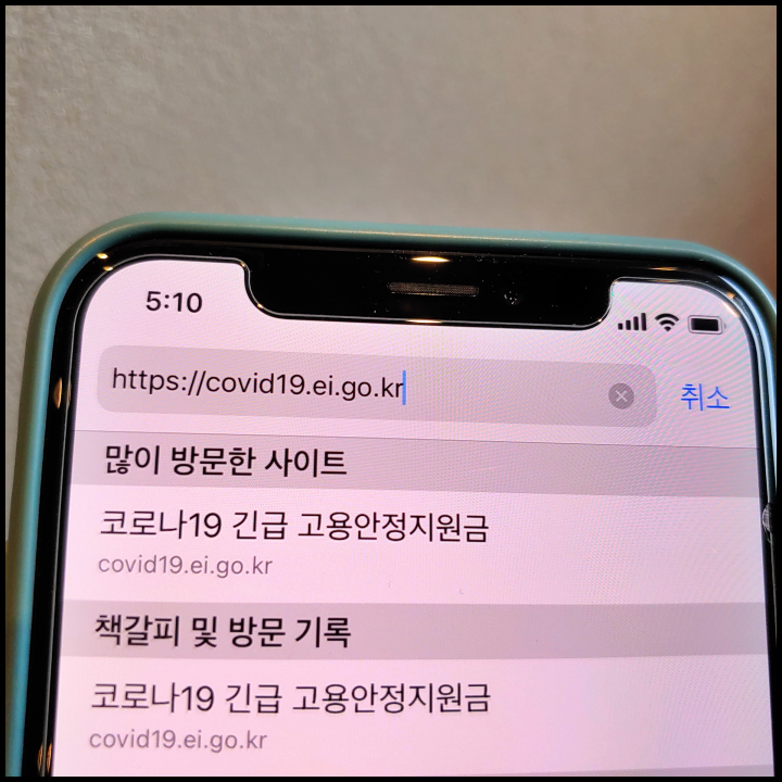 긴급고용안정지원금-홈페이지