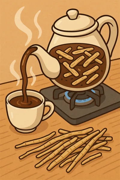 황기차 끓이는 법 안내