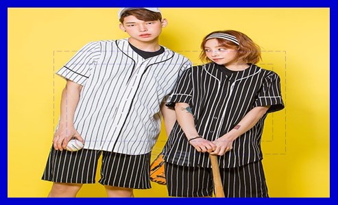 스트라이프 베이스볼 티셔츠 알아봐요