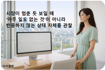 움직임이 없다는 신호를 읽는 방식