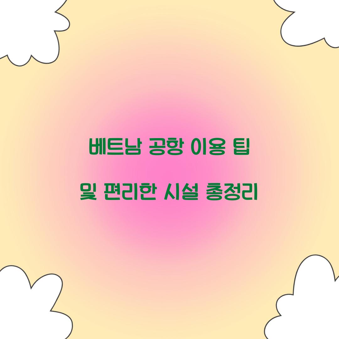 베트남 공항 이용