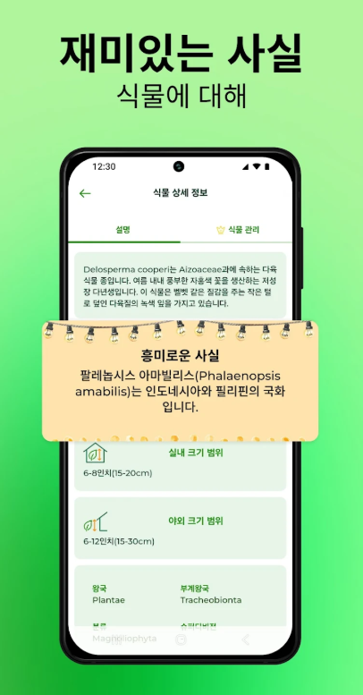 식물이름 찾기 어플 꽃 사진 검색