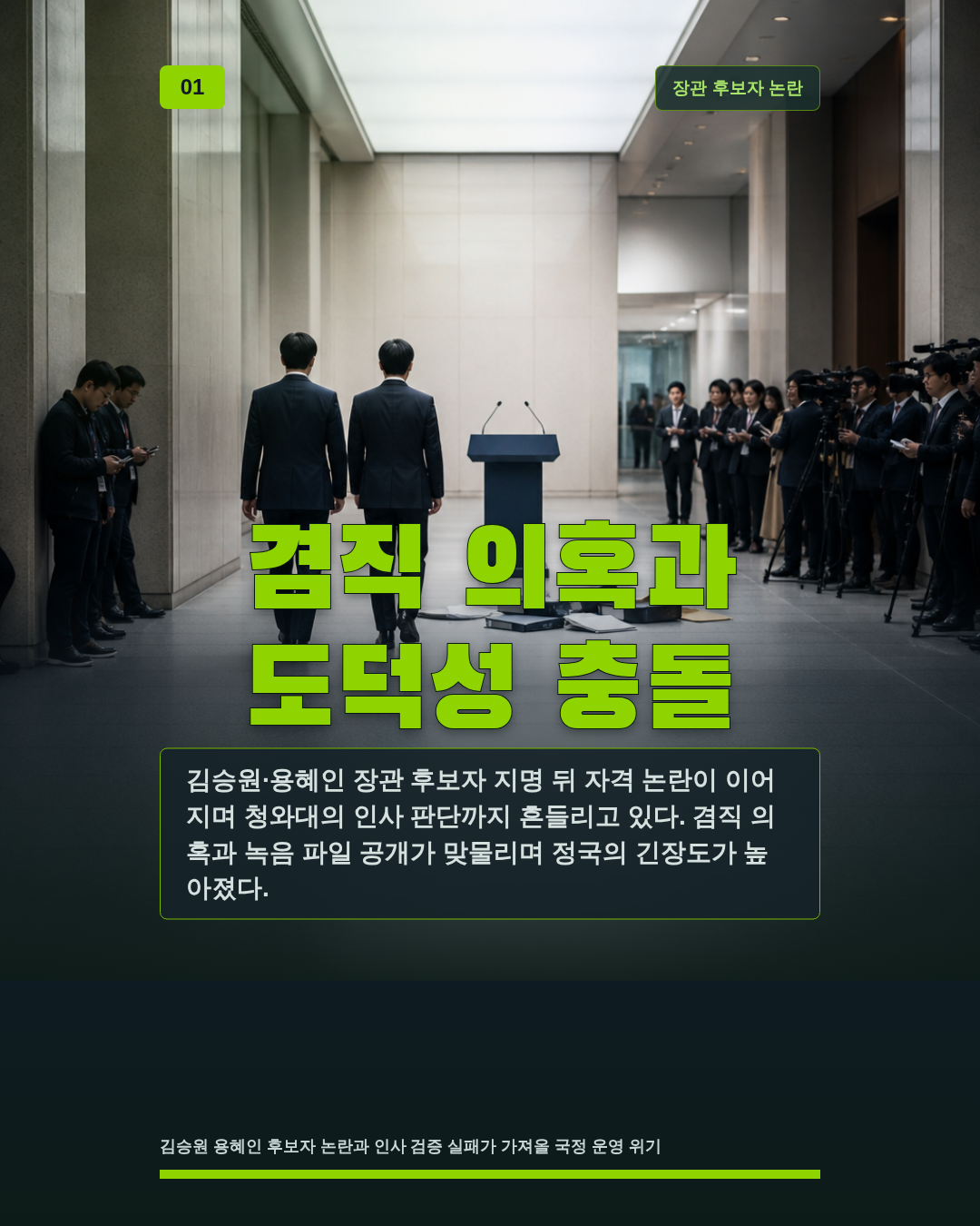 겸직 의혹과 도덕성 충돌