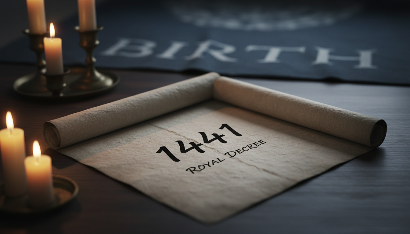 왕사남에 등장하는 1441 숫자가 적힌 조선시대 서찰