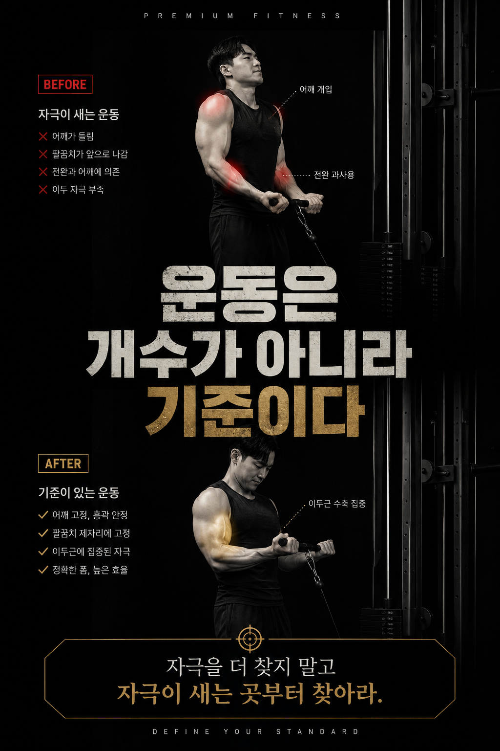 운동은 개수가 아니라 기준이다