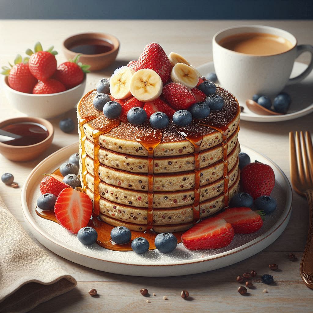 초간단 다이어트 메뉴 퀴노아 바나나 팬케이크