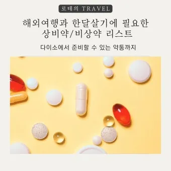 해외여행 약 준비 방법 기내 반입 기준과 필수 약품 리스트_3