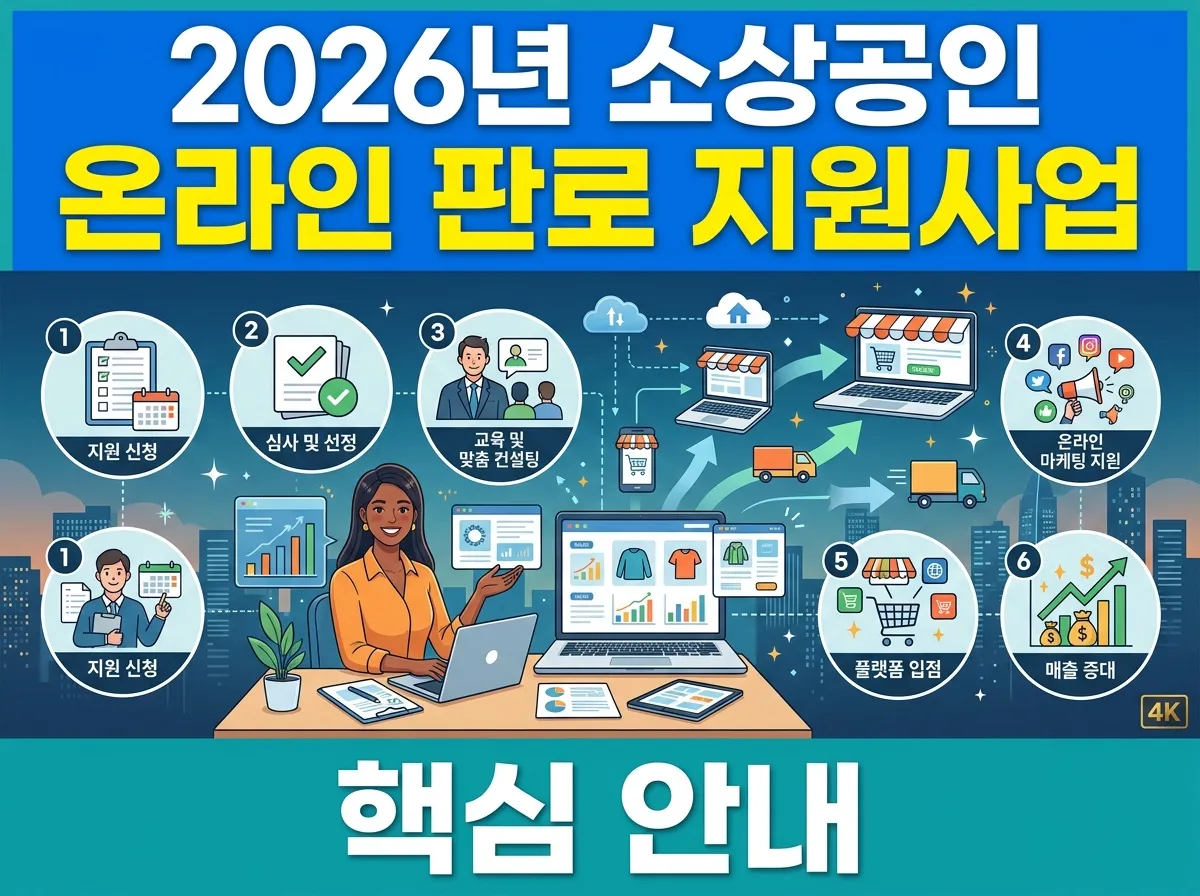 소상공인 온라인 판로 지원사업 신청 방법 안내