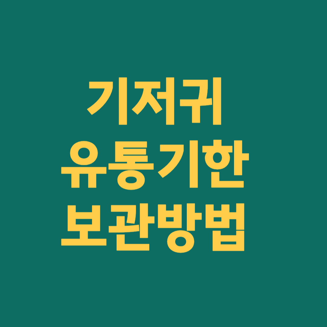 기저귀 유통기한 보관방법
