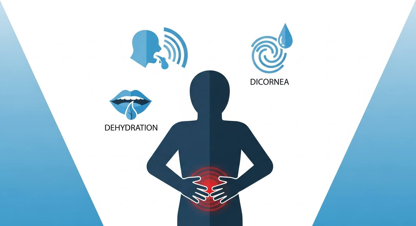 증상 - 빠르게 나타나는 위장 증상