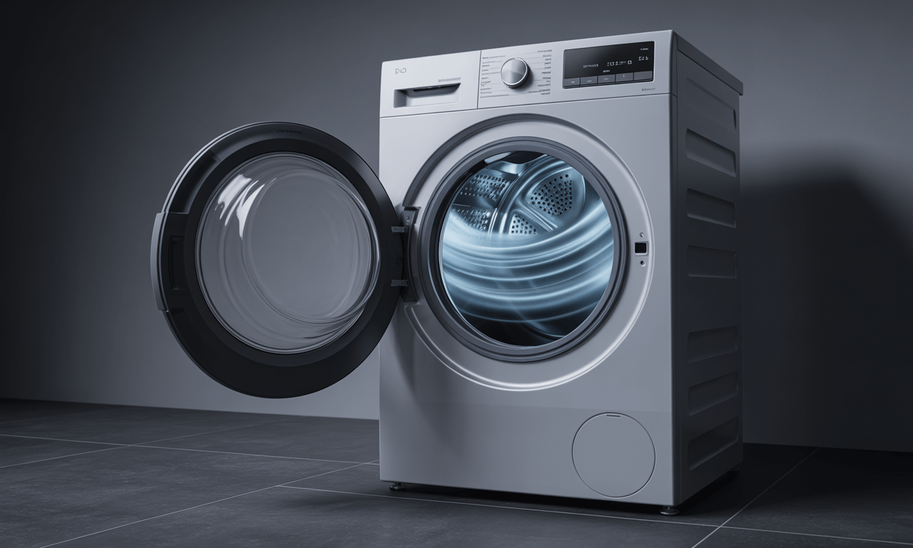 세탁조-곰팡이-냄새-없애는-법-드럼세탁기-문-열어놓은-모습