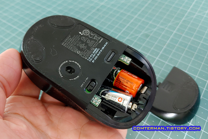 로지텍 V470 블루투스 마우스 AA 건전지