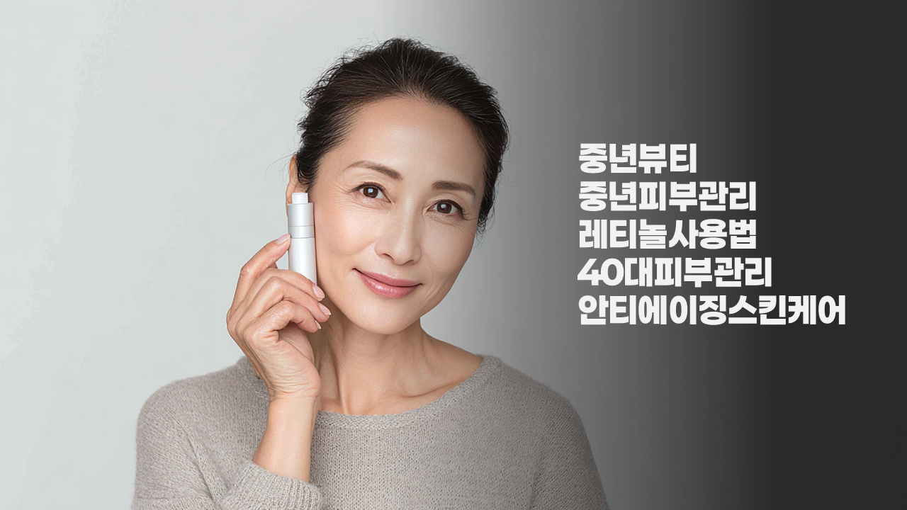 중년피부, 중년피부관리,데일리루틴