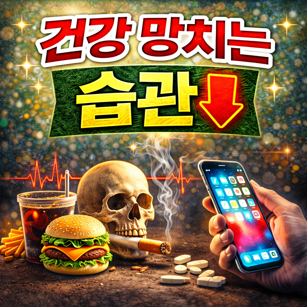 건강 망치는 습관 (지금 당장 끊어야 하는 위험 행동)