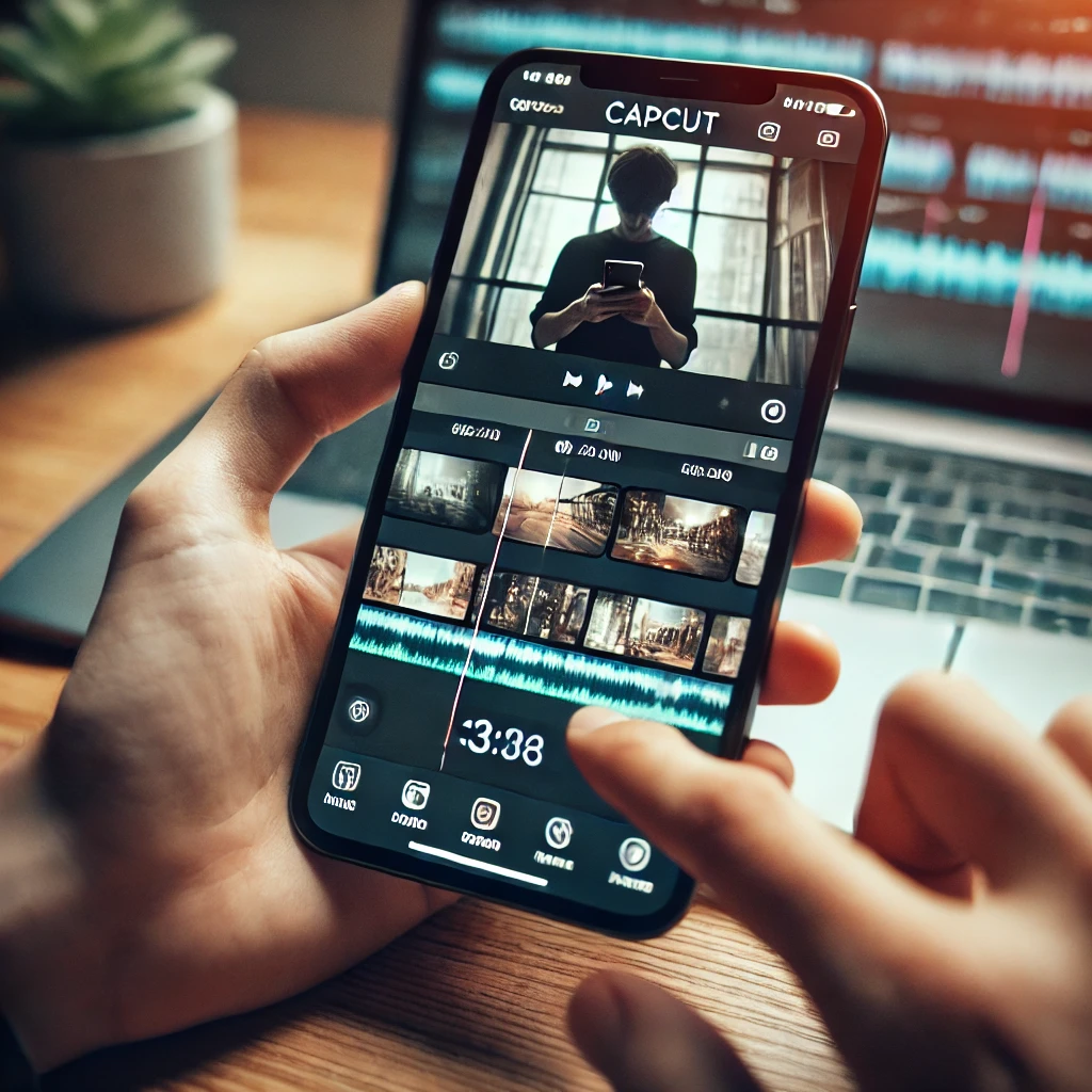 CapCut 앱 사용 사진