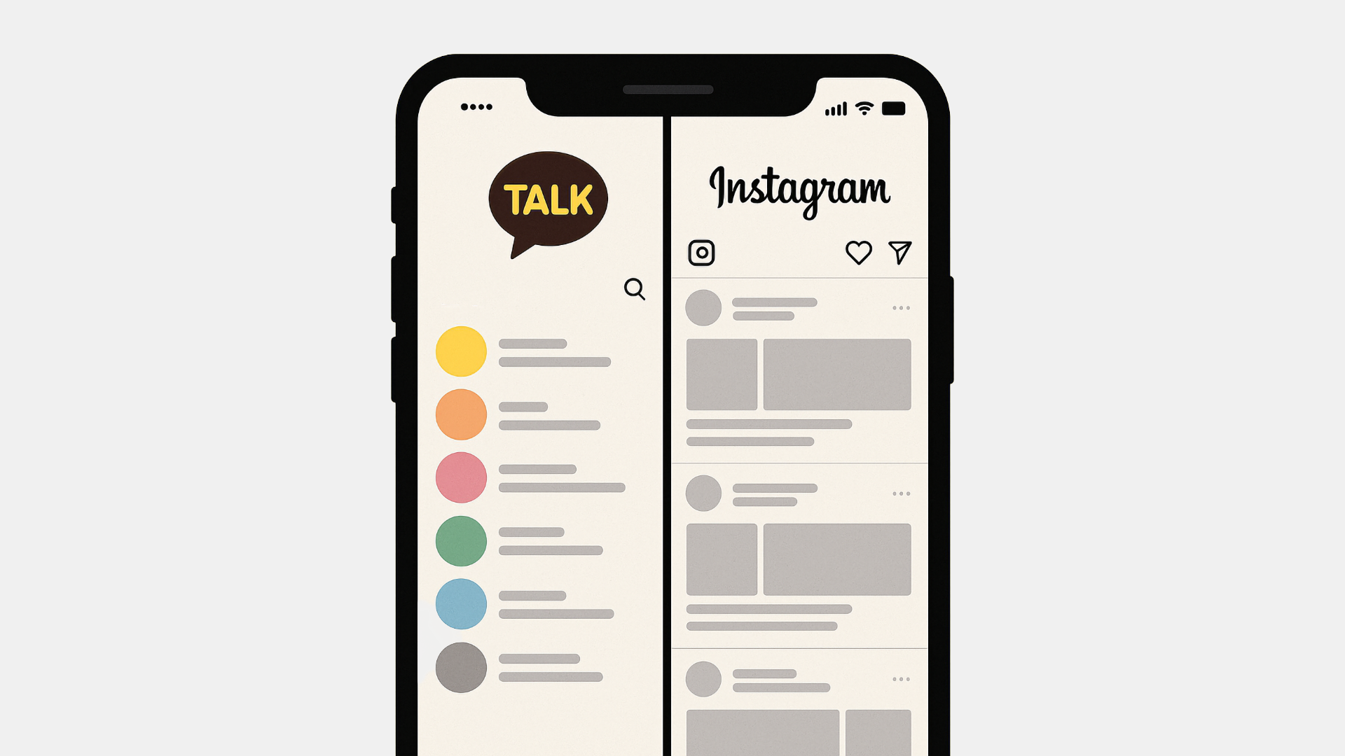 카카오톡의 인스타화