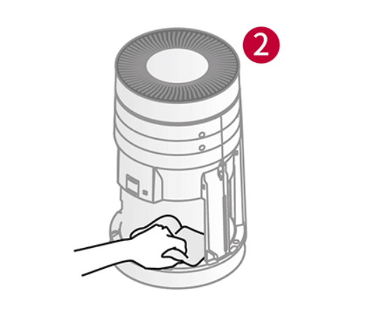 엘지 퓨리케어 공기청정기 필터 청소방법 및 교체시기 극세필터청소2