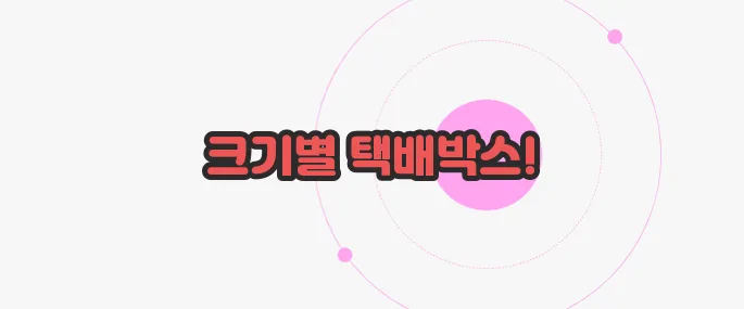 우체국 택배박스 규격 한 번 정리해볼까요