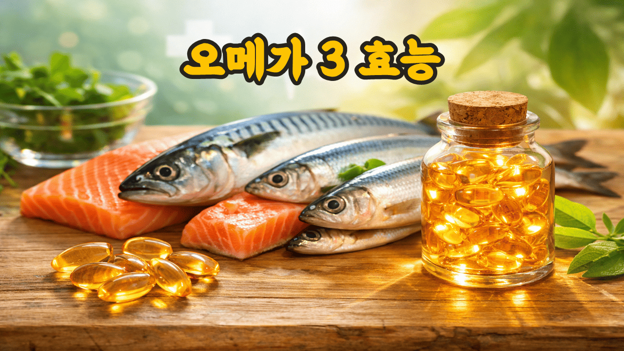오메가3 효능 (2026 건강관리, 혈관관리, 두뇌활동)