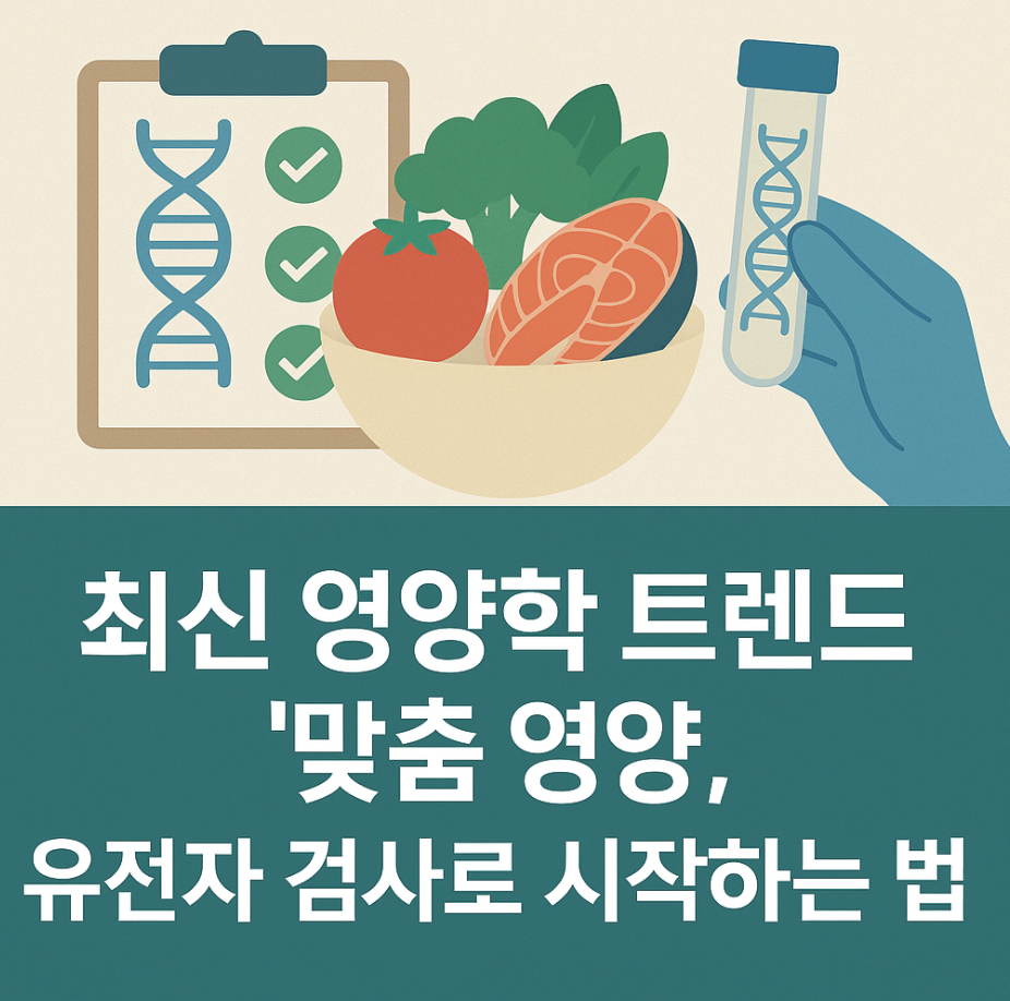 최신 영양학 트렌드 '맞춤 영양', 유전자 검사로 시작하는 법