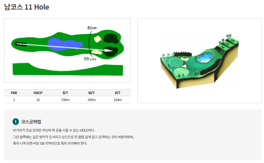 통도파인이스트 컨트리클럽 남코스 11